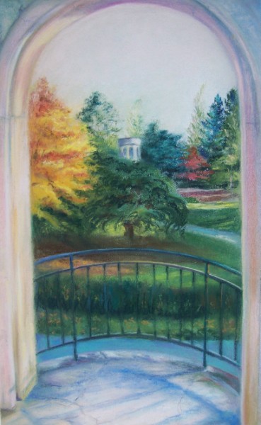 Laura McMillan pastels of Longwood Gardens
